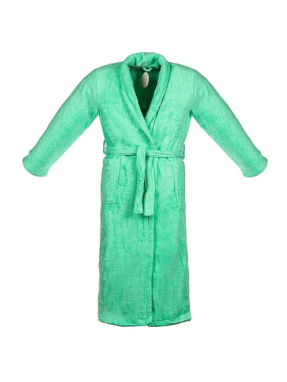 Халат женский, махровый, 100% хлопок, мятный, L-XL, 48-50, Barkas