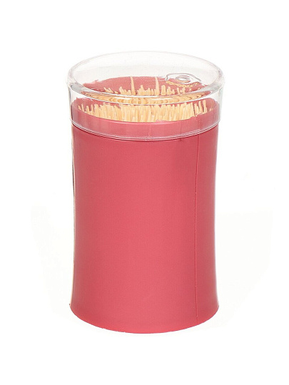 Зубочистки 260 шт, бамбук, пластиковая упаковка, Y477