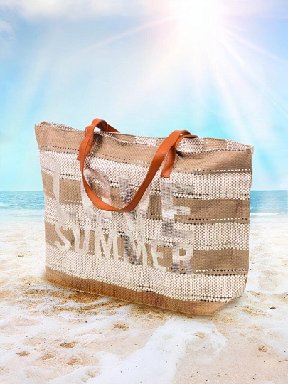 Сумка пляжная 58х37 см, полиэстер, C050021