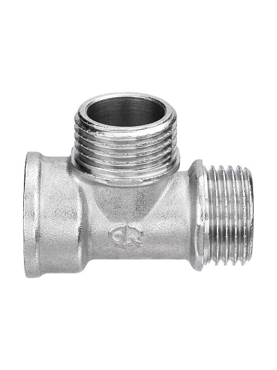 Тройник 1/2", г-ш-ш, латунь, AquaLink