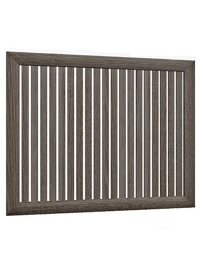 Экран для радиатора, МДФ, 900х600 мм, ясень темный, реечный, Стильный Дом