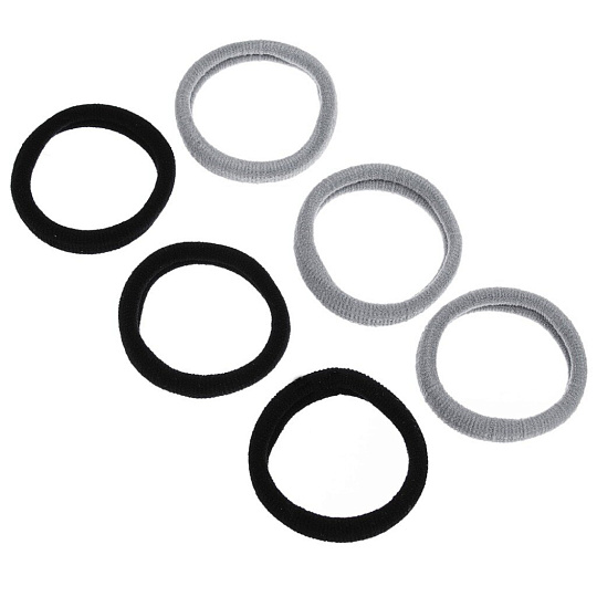 Набор зажимов для волос Beriotti, GR-02, 4 см, 6 шт, полиэстер, в ассортименте, 322-074