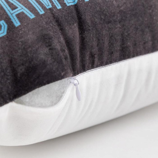 Подушка декоративная, 40х40 см, Самый сильный папа, 100% полиэстер, велюр, Этель, 5447008