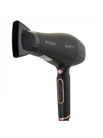 Фен Delta Lux, DE-5001, 2200 Вт, холодный обдув, ионизация, 3 режима, 2 скорости