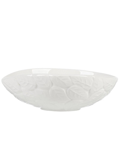 Салатник керамика, овальный, 16х5 см, 0.312 л, Листья, Daniks, Y4-7971