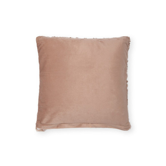 Наволочка декоративная Buenas Noches, Пузырьки, искусственный мех, 100% полиэстер, 48х48 см, бежевая, 78546