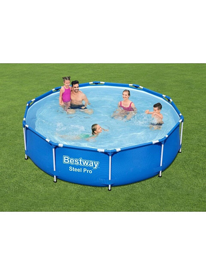 Бассейн каркасный Bestway, 305х76 см, Steel Pro, 56679, фильтр-насос, 4678 л