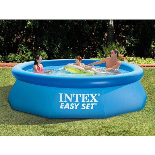 Бассейн надувной Intex, 305х61 см, Easy Set, 28118NP, фильтр-насос, 3077 л