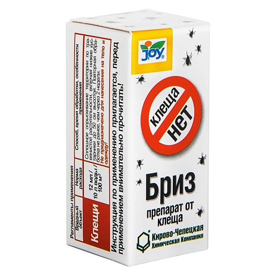 Инсектицид Бриз, от клещей, жидкость, 12 мл, Joy
