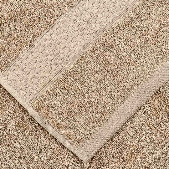 Полотенце банное 70х140 см, 100% хлопок, 500 г/м2, Dante Beige, TAC, бежевое, 1718, Турция
