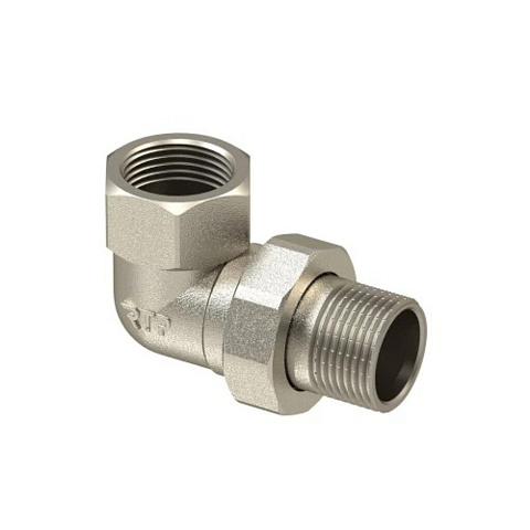 Американка 3/4", г-ш, никель, угловая, РосТурПласт