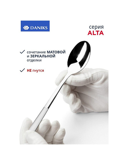 Набор столовых приборов нержавеющая сталь, 24 предмета, Daniks, Alta