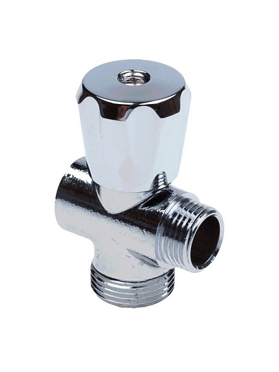 Вентиль для бытовых приборов, 1/2"х3/4"х1/2", г-ш-ш, трехходовой, AquaLink
