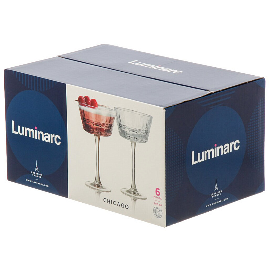 Бокал для коктейля, 200 мл, стекло, 6 шт, Luminarc, Чикаго, O0563