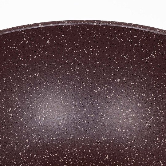 Казан алюминий, антипригарное покрытие, 4 л, Шоколад, с крышкой, Горница, кн2832аш