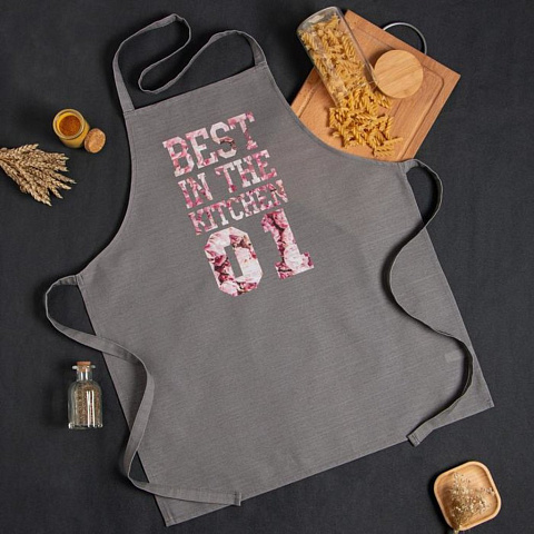 Фартук «Этель» Best in the kitchen 60х70 см, 100% хлопок, репс 210 г/м2, 6581924