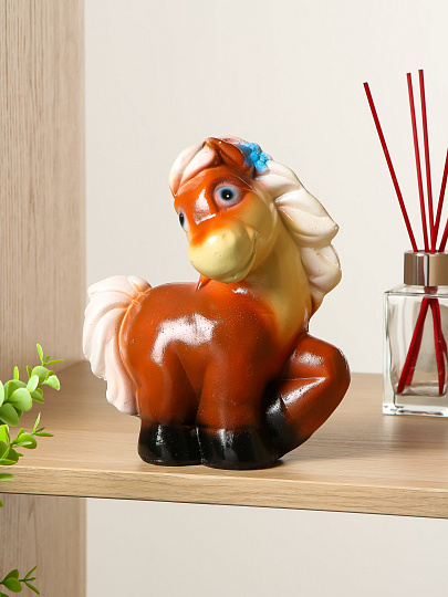 Копилка Лошадка, 19х17 см, гипс, 479