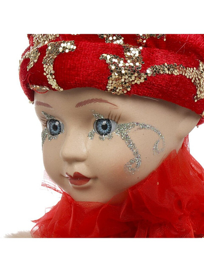 Фигурка декоративная Шут, 45 см, заводная, красно-золотая, Y4-8442