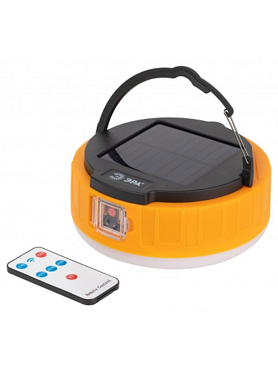 Фонарь кемпинговый, встроенный аккумулятор, Эра, KA-701 Персей, зарядка от USB, пластик, солнечная батарея, Б0054044