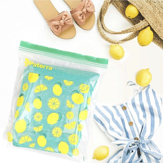 Пакеты универсальные, 50 шт, 20.5х20.5 см, с двойным замком, 24х26.5 см, Paterra, Лимон/ананас, 109-208