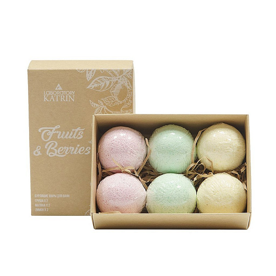 Бомбочки для ванны Fruits&Berries, 6х40 г