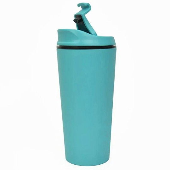 Термокружка пластик, 350 мл, универсальная горловина, Wowbottles, колба пластик, с крышкой, в ассортименте, КК3027