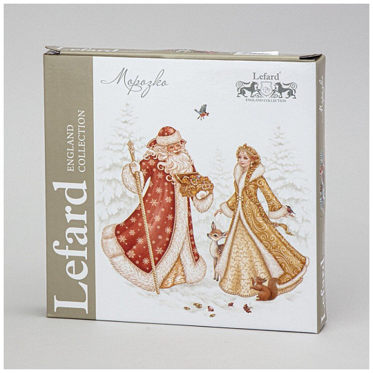 Тарелка закусочная, фарфор, 20.5 см, круглая, Морозко, Lefard, 85-2036