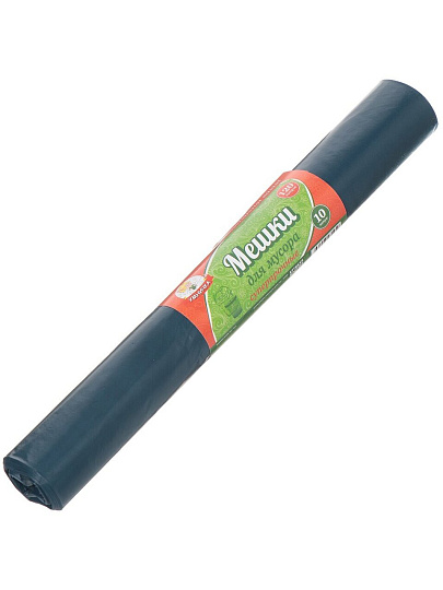 Пакеты для мусора 120 л, 10 шт, 25 мкм, суперпрочные, Умничка, MPU1950