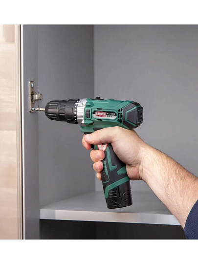 Дрель-шуруповерт аккумуляторный, Hammer, ACD12CS, 12 В, коробка