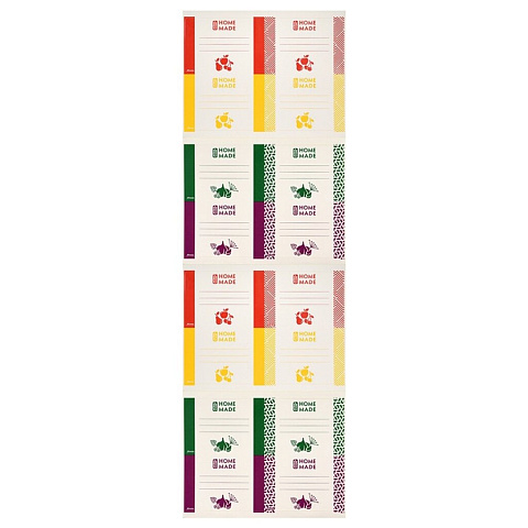Набор наклеек для консервирования 8,5Х6 см, навеска, 16 шт, Marmiton, 17359