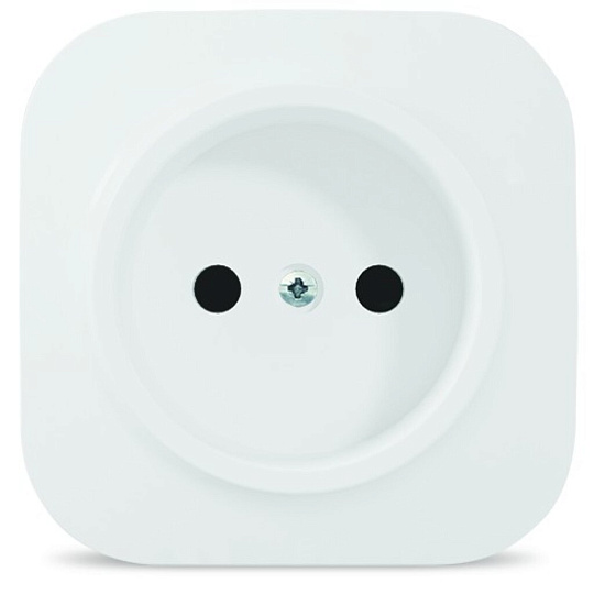 Розетка открытой установки, 1 гнездо, без заземления, белая, Quel, Flos, 4202-0130-00102