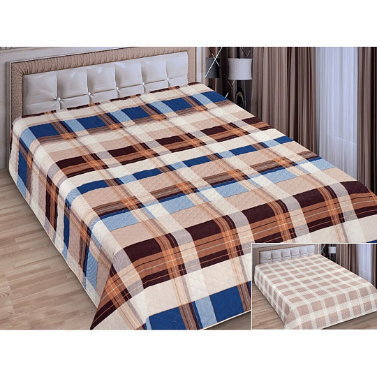 Покрывало евро, 220х200 см, микрофибра, двухстороннее, Marianna, Элегант, 18-014-ПК-ЭЛГ-200-220