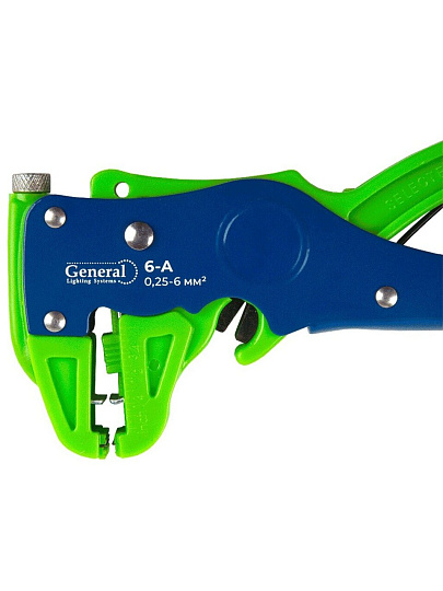 Съемник изоляции 0.25-6 мм, стриппер, General Lighting Systems, 6-A, G-Cab, 901103