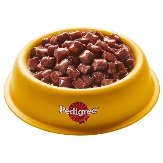 Корм для животных Pedigree, 85 г, для щенков всех пород, кусочки в соусе, ягненок, пауч, 49462/7700