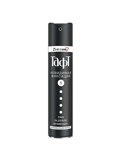 Лак для волос Тафт, Classic Power, невидимая фиксация, 225 мл