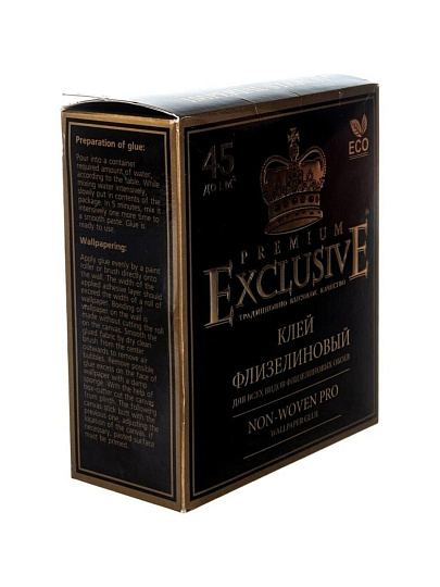 Клей для флизелиновых обоев, Exclusive, Proffesional, 250 г, 00010