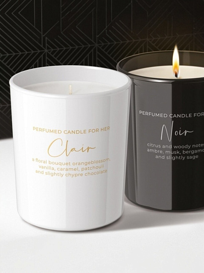 Свеча ароматизированная, в стакане, Bartek Candles, Для Него и Для Нее, 220гр