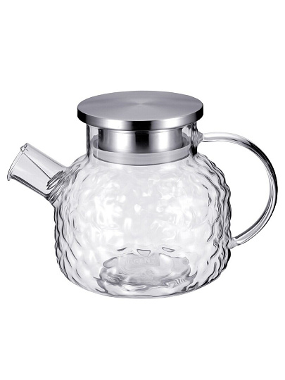 Чайник заварочный стекло, 1 л, с ситечком, Regent Inox, Linea Franсo, 93-FR-TEA-15-1000