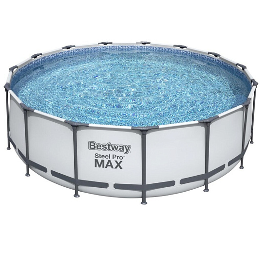 Бассейн каркасный Bestway, 457х122 см, Steel Pro Max, 56438, фильтр-насос, лестница, тент, 16015 л