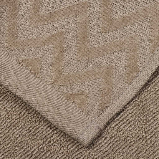 Полотенце кухонное махровое, 30х30 см, 450 г/м2, 100% хлопок, Silvano, Navy, коричневое, Узбекистан