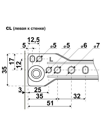 Направляющая роликовая 450х0.8 мм, 2 шт, белая, StahlBuro, 15 921