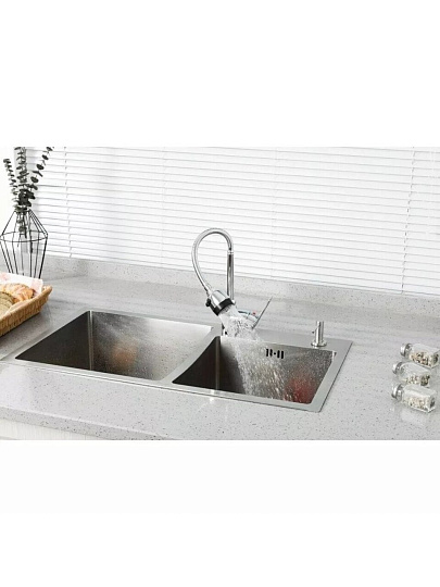 Смеситель для кухни, Frud, гибкий излив, с картриджем, R42055-1