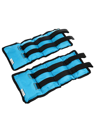 Набор утяжелителей для рук и ног, 33х14 см, текстиль, 2 шт по 1 кг, SilaPro, 191-003