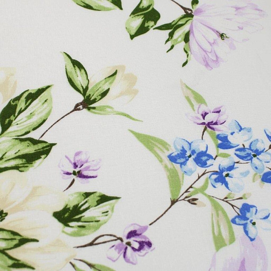 Постельное белье 2-спальное, простыня 180х220 см, 2 наволочки 70х70 см, пододеяльник 175х215 см, Teodora, ранфорс, Бриар 4709-1+4708-а3