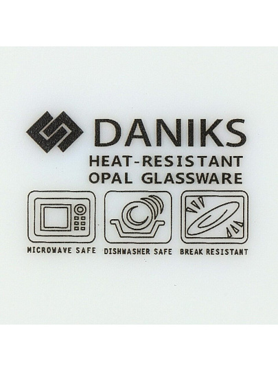 Блюдо стеклокерамика, овальное, 24х33 см, Эвкалипт, Daniks, LPKYP130/K2301