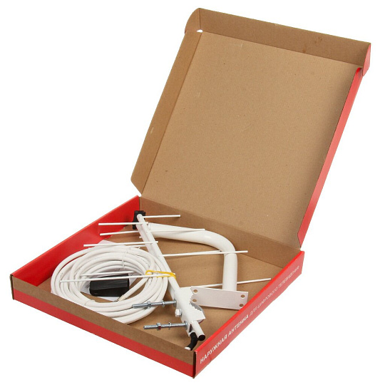 Антенна телевизионная DVB-T2, 8 дБ, цифровое тв, Rexant, RX-402, наружная, 34-0402