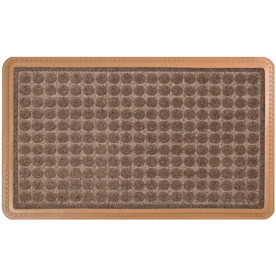 Коврик грязезащитный, 60х40 см, прямоугольный, полиэстер, на жесткой подложке, Монета, Destiny, D/1738