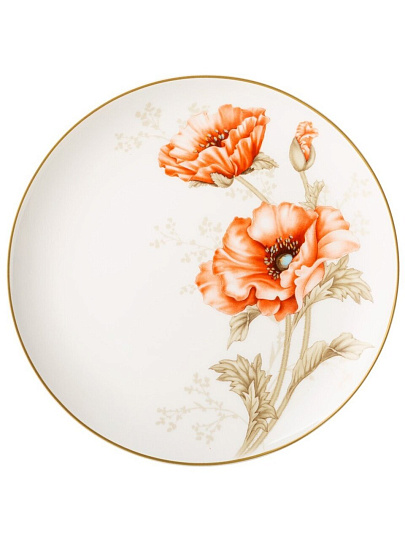 Набор тарелок закусочный, фарфор, 2 шт, 20.5 см, круглый, Antique, Lefard, 415-2265