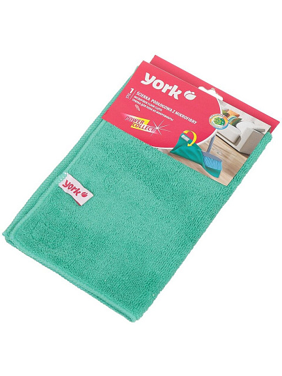 Салфетка для пола микрофибра, 0.6х0.5 м, 2х-сторонняя, с застежкая, York, 26070