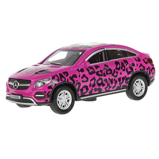 Машина Технопарк, Mercedes-Benz, 12 см, инерционная, открывающие двери и багажник, металл, GLECOUPE-12GRL-PIN